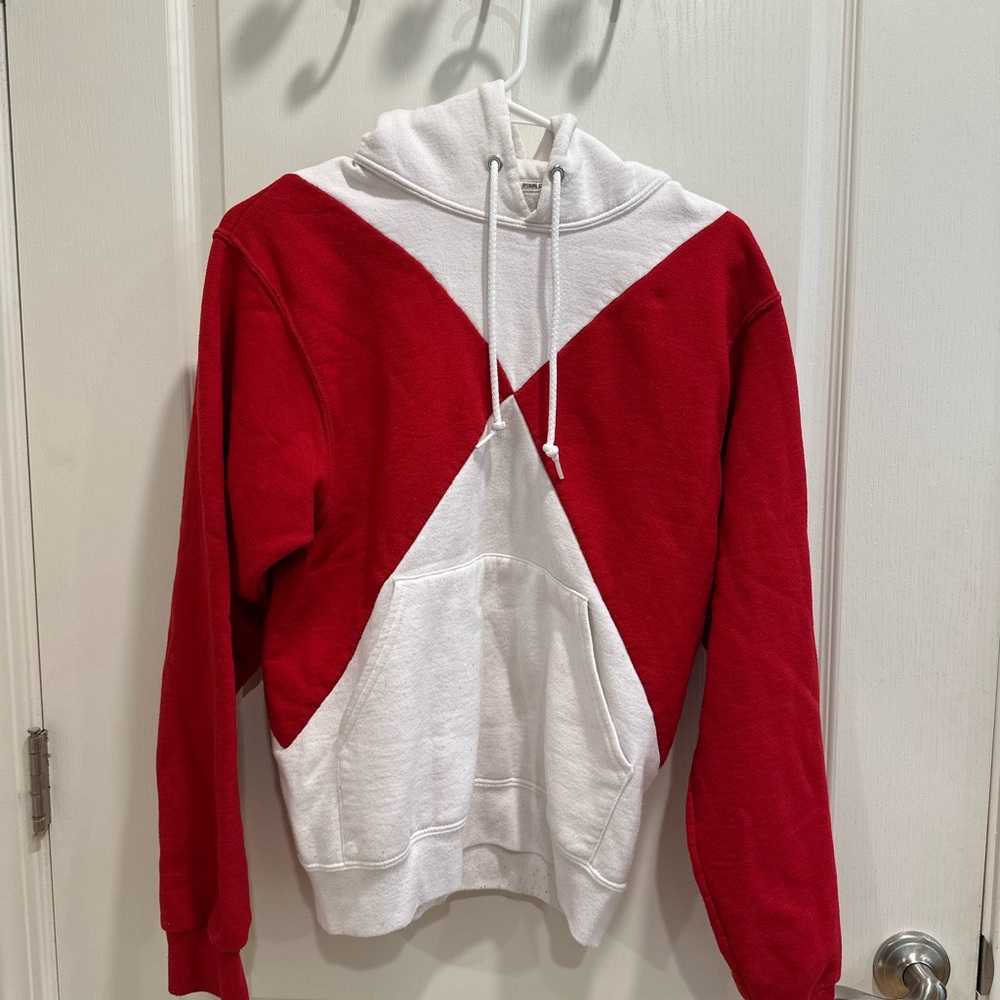 Opening Ceremony OC Red and White Hoodie Sweater